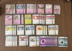 Pokemon Trading Card Game Bulk Lot Collection with Deck Parts and Case - Image 4