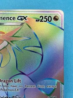 Salamence GX Dragon Majesty 73/70 Pokemon Holo TCG Card Rainbow Secret Rare - NM - Image 2