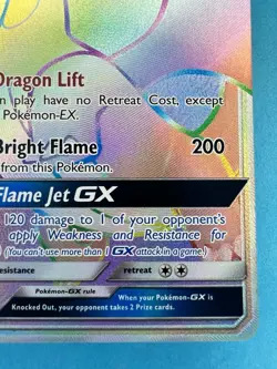 Salamence GX Dragon Majesty 73/70 Pokemon Holo TCG Card Rainbow Secret Rare - NM - Image 5