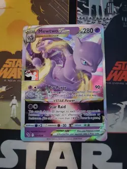 Mewtwo Vstar 031/078 Holo Prize Pack Series 1 Stamped English Pokemon Card (LP) - Image 1