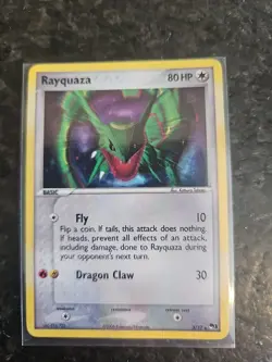 Rayquaza 3/17 Series 1 Pokemon Organized Play Holo Rare Promo Card HP - Image 1