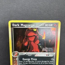 Pokemon Dark Magcargo TCG Team Rocket Returns Card 38/109 Reverse Holo Stamped - Image 2