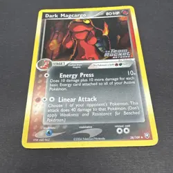 Pokemon Dark Magcargo TCG Team Rocket Returns Card 38/109 Reverse Holo Stamped - Image 3
