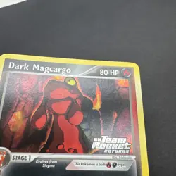 Pokemon Dark Magcargo TCG Team Rocket Returns Card 38/109 Reverse Holo Stamped - Image 4