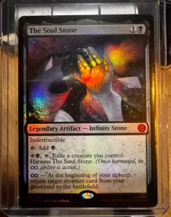 THE SOUL STONE (066) FOIL Marvel's Spider-man MTG MINT CARD - Image 1
