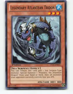 Legendary Atlantean Tridon LTGY-EN033 1st Edition YuGiOh Card - Image 1