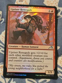 Upriser Renegade FOIL Kamigawa Neon Dynasty MTG Magic - Image 1