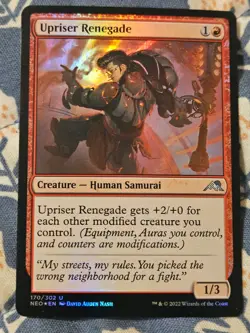 Upriser Renegade FOIL Kamigawa Neon Dynasty MTG Magic - Image 2