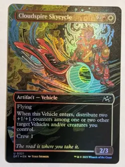 Cloudspire Skycycle (Borderless) Aetherdrift Foil - MTG - Image 1