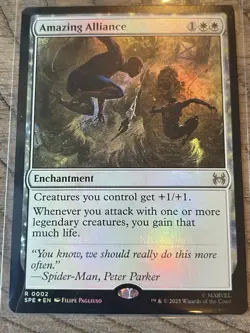 Amazing Alliance - FOIL - Marvel Spider-Man Eternal MTG - NM/M - Image 1