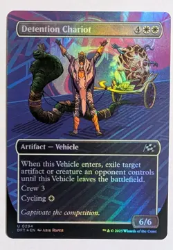 Detention Chariot (Borderless) Aetherdrift Foil - MTG - Image 1