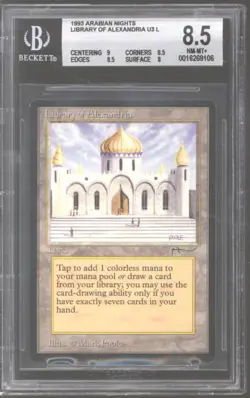 Magic MTG Arabian Nights Library of Alexandria BGS 8.5 (9 8.5 8.5 8 NEAR MINT NM - Image 1