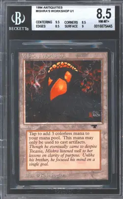 Magic MTG Antiquities Mishra's Workshop BGS 8.5 (9.5, 8.5, 8.5, 9) NEAR MINT NM - Image 1