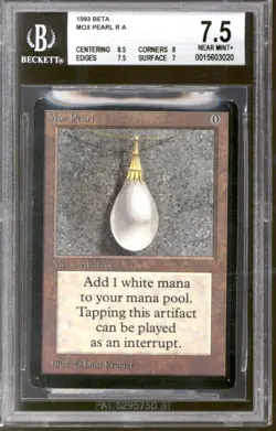 Magic MTG Beta Mox Pearl BGS 7.5 (8.5, 8, 7.5, 7) LIGHTLY PLAYED LP - Image 1