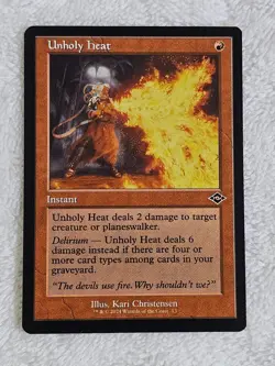 MTG Unholy Heat FOIL - Modern Horizons 3 (MH3) #145 Magic Card NM - Image 1