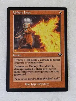 MTG Unholy Heat FOIL - Modern Horizons 3 (MH3) #145 Magic Card NM - Image 2