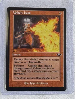 MTG Unholy Heat FOIL - Modern Horizons 3 (MH3) #145 Magic Card NM - Image 4