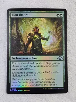 MTG Lion Umbra FOIL - Modern Horizons 3 (MH3) #160 Magic Card U NM - Image 2