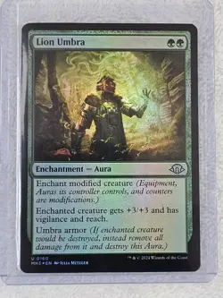 MTG Lion Umbra FOIL - Modern Horizons 3 (MH3) #160 Magic Card U NM - Image 4