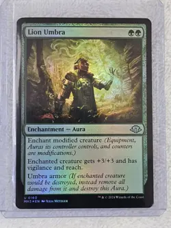 MTG Lion Umbra FOIL - Modern Horizons 3 (MH3) #160 Magic Card U NM - Image 5