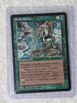 MTG Elvish Farmer - Fallen Empires 1994 Magic The Gathering Card Rare LP - Image 5