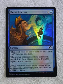 MTG Deem Inferior FOIL - Modern Horizons 3 (MH3) #57 Magic Card NM - Image 1
