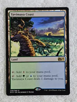 MTG Yavimaya Coast #249 Magic 2015 (M15) Magic Gathering Card Rare NM - Image 1