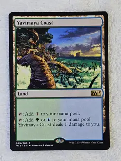 MTG Yavimaya Coast #249 Magic 2015 (M15) Magic Gathering Card Rare NM - Image 2