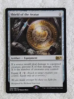 MTG Shield of the Avatar #230 Magic 2015 (M15) Magic Card Rare NM - Image 1