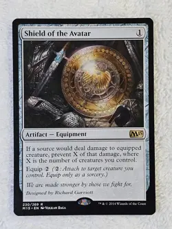 MTG Shield of the Avatar #230 Magic 2015 (M15) Magic Card Rare NM - Image 2