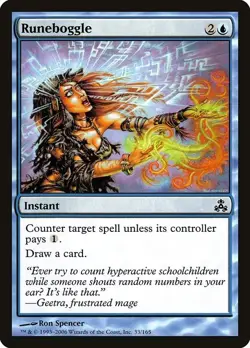 Runeboggle 2x FOIL GPT MTG Guildpact Common MINT blue - Image 1