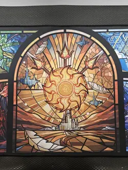 MTG Playmat "Dominaria United Stained Glass Land Medley" Magali Villeneuve #2590 - Image 4