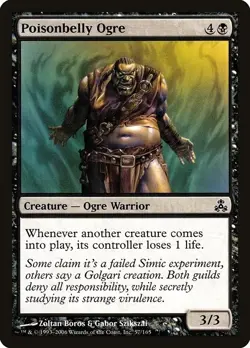 Poisonbelly Ogre 2x FOIL GPT MTG Guildpact Common MINT black - Image 1