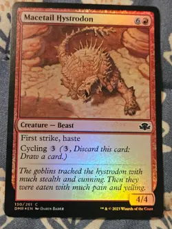 Macetail Hystrodon FOIL (130) Dominaria Remastered MTG Magic - Image 1