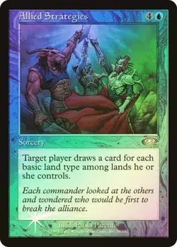 Planeshift MTG FOIL Allied Strategies Magic - Image 1