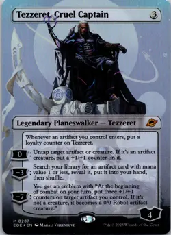 MTG ~ Tezzeret, Cruel Captain (Borderless) FOIL #287 Edge of Eternities EOE : NM - Image 1
