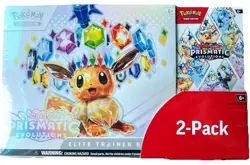 Pokemon Elite Trainer Box Scarlet and Violet Prismatic Evolutions Booster Bundle - Image 1
