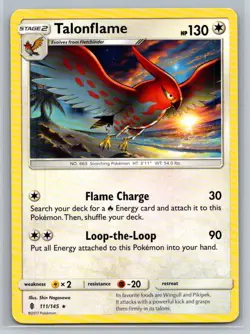 Talonflame #111/145 SM - Guardians Rising Rare - Pokemon Cards G19 - Image 1