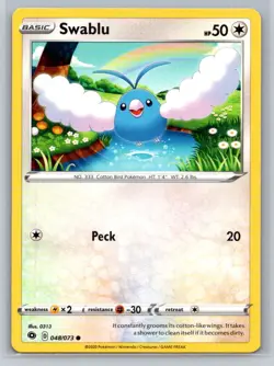 Swablu #48/73 Champion's Path Common - Pokemon Cards G20 - Image 1