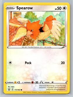 Spearow #111/163 SWSH05: Battle Styles Common - Pokemon Cards G20 - Image 1