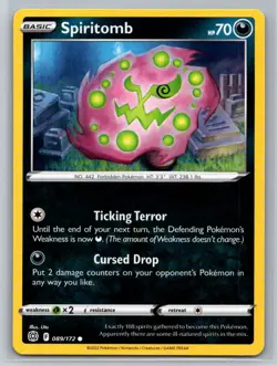 Spiritomb #089/172 SWSH09: Brilliant Stars Common - Pokemon Cards G20 - Image 1