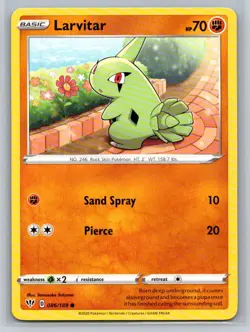 Larvitar #086/189 SWSH03: Darkness Ablaze Common - Pokemon Cards G16 - Image 1