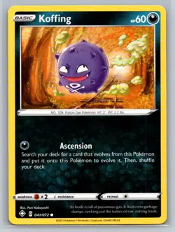 Koffing #041/072 Shining Fates Common - Pokemon Cards G21 - Image 1