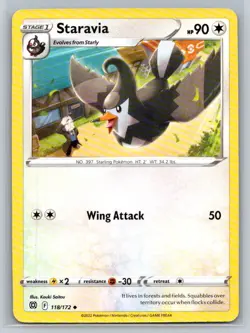 Staravia #118/172 SWSH09: Brilliant Stars Uncommon - Pokemon Cards G19 - Image 1