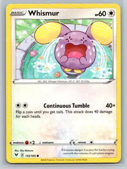 Whismur #135/185 SWSH04: Vivid Voltage Common - Pokemon Cards G18 - Image 1