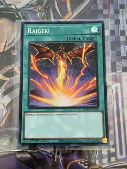 Yugioh Raigeki MP24-EN056 Prismatic Secret Rare 1st Ed. NM - Image 1