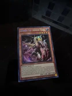 Yugioh Lacrima the Crimson Tears MP25-EN100 Prismatic Secret Rare 1st Near Mint - Image 1