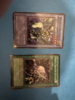 YUGIOH TCG PALADIN OF WHITE DRAGON + WHITE DRAGON RITUAL DPKB RARE/COMMON 1ST ED - Image 1