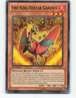Fire King High Avatar Garunix LTGY-EN034 1st Edition YuGiOh Card - Image 1
