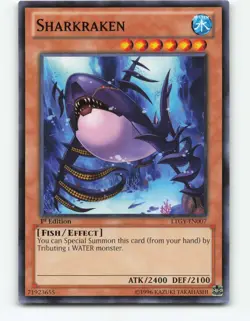 Sharkraken LTGY-EN007 YuGiOh card 1st Edition - Image 1